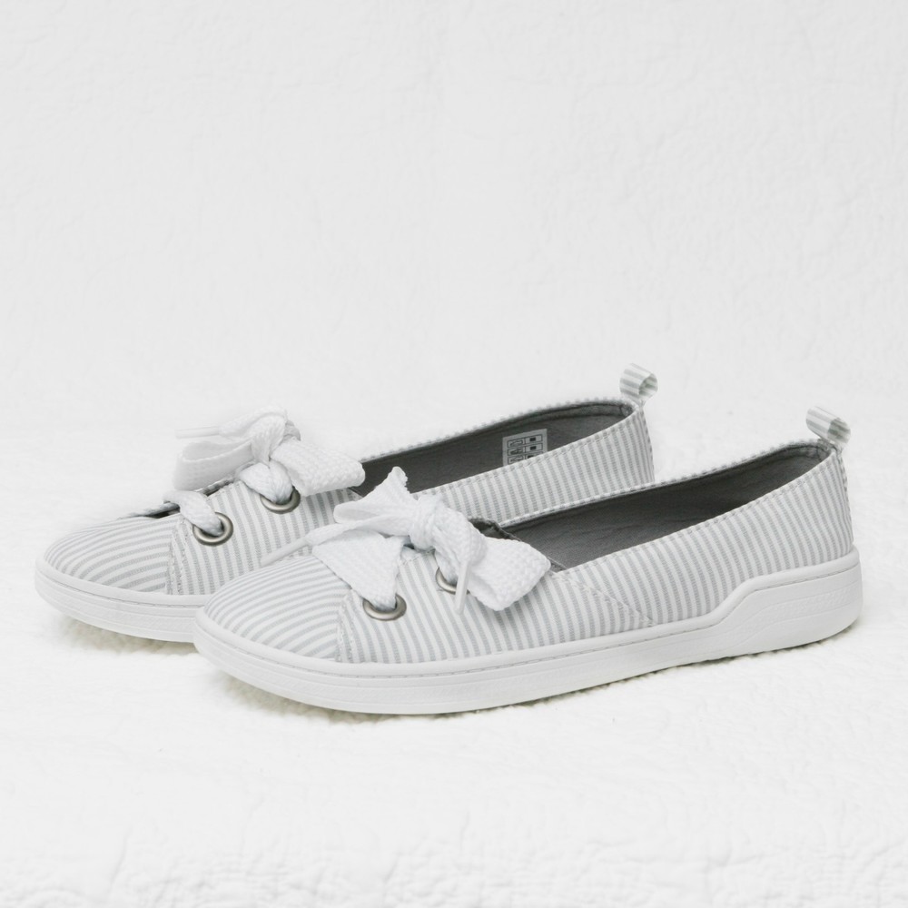 Rocket Dog Women's Grey Pinstripe Tennis Shoes - Size 7